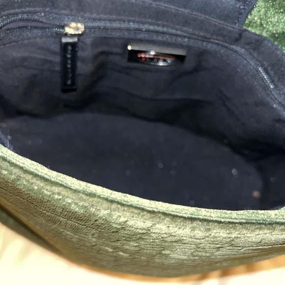 Velvet green handbag - Picture 6 of 10